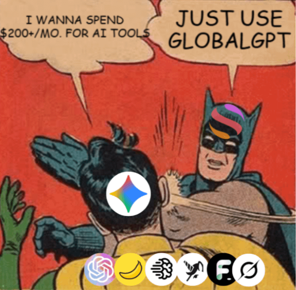 ⚡️GlobalGPT just updtaed its AI image and AI video features

Sora 2 Pro, Nano Banana Pro, Gemini 3 Pro, GPT-5.2, Kling 3.0... 100+ top models in one place. Costs about the same as a cup of coffee a week☕️

No limits. No restrictions. No invite codes.👇