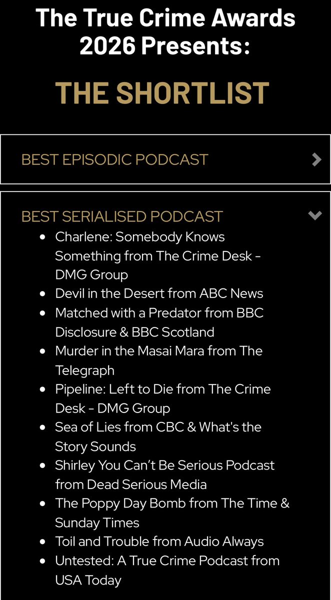 CatrionaStewart's tweet photo. Thrilled that our podcast Matched with a Predator - detailing the crimes of Glasgow rapist and romance fraudster Christopher Harkins - is shortlisted for a True Crime Award. 
All down to the work of the incredible @catmacphee and Rachel Coburn https://t.co/OOLdQzdbhk
