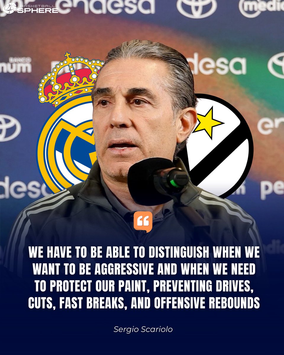 Real Madrid head coach Sergio Scariolo ahead of the EuroLeague Round 30 clash against Virtus. 🗣️🏀

#EuroLeague