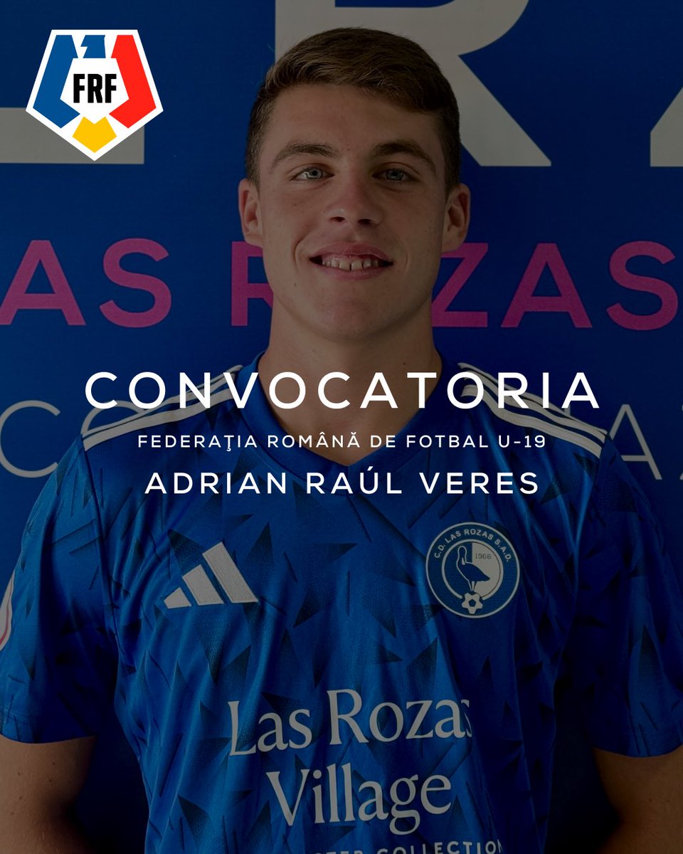 ¡Capitán e internacional! 🫡💙

Raul Veres del Juvenil División de Honor recibe la llamada de la Federaţia Română de Fotbal U-19. Un premio al trabajo y al sentimiento que muestra en cada partido.

¡Felicitări, Raúl! 🇷🇴⚽️

#corazonazul
