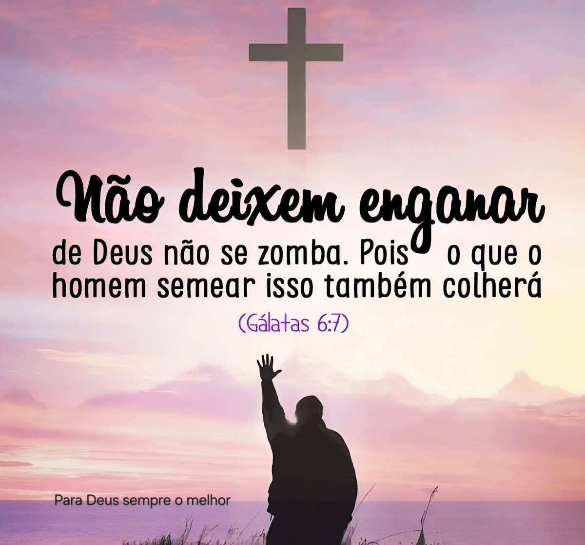 "Porque os olhos do Senhor repousam sobre os justos, e os Seus ouvidos estão abertos às suas súplicas, MAS O ROSTO DO SENHOR ESTÁ CONTRA AQUELES Q PRATICAM O MAL”1Pe 3:10-12

Diariamente suas vestes precisam estar purificadas no sangue do Cordeiro!

Ninguém verá a Deus em pecado!