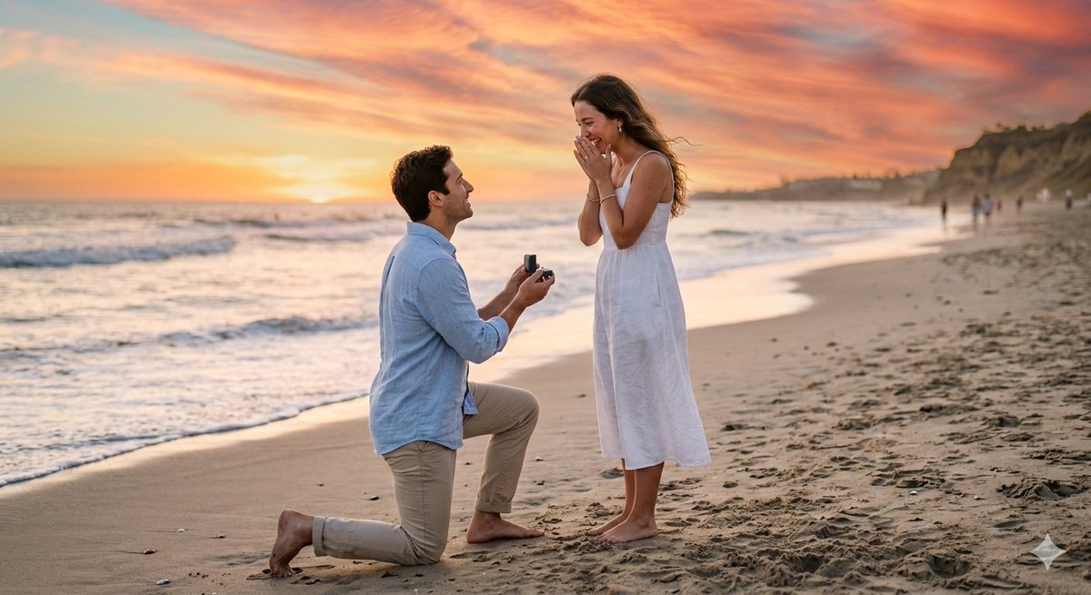 Crycion's tweet photo. "A timeless moment, a promise of forever. 💖✨
https://t.co/hAEMW97huq #OceanViewProposals #SunsetSayYes #BeachsideRomance #EngagementGoals #Hesntg" https://t.co/mnS0NzTaHv