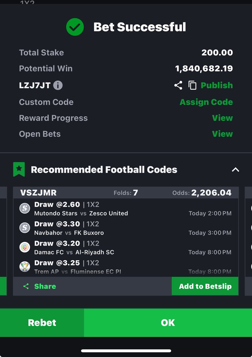 ugochukwuchiam6's tweet photo. LZJ7JT

My last 200 
I say let me not play alone 

Just collecting 1,1 games from each punters https://t.co/qVErJSqnrF