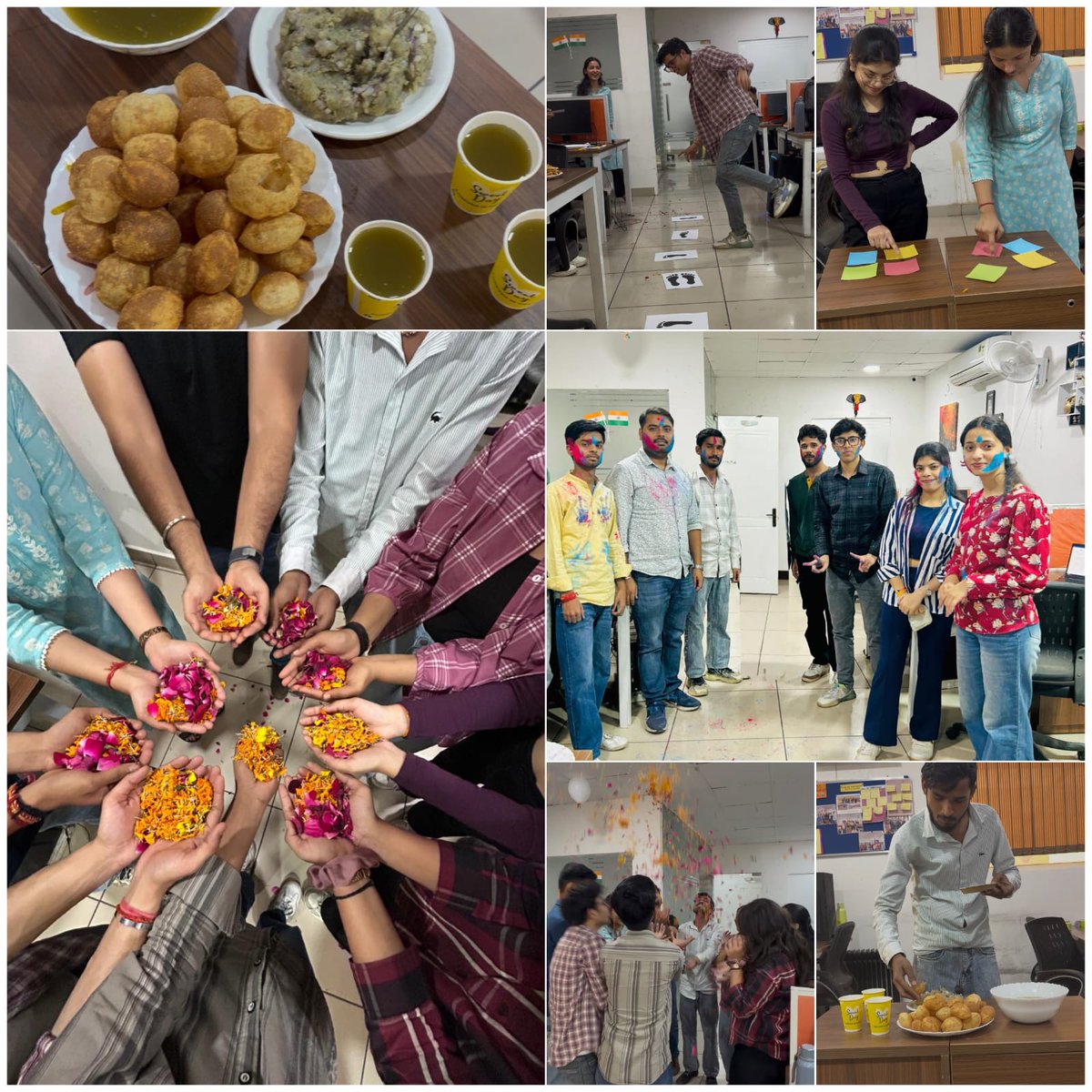 StamensSoftware's tweet photo. Holi Vibes at Stamens Software 🫟

Colors, laughter and lots of fun activities with the best Team. 🎉✨

#holicelebration #stamens #officecelebration #funactivity #explorepage https://t.co/keGZVkXIpC