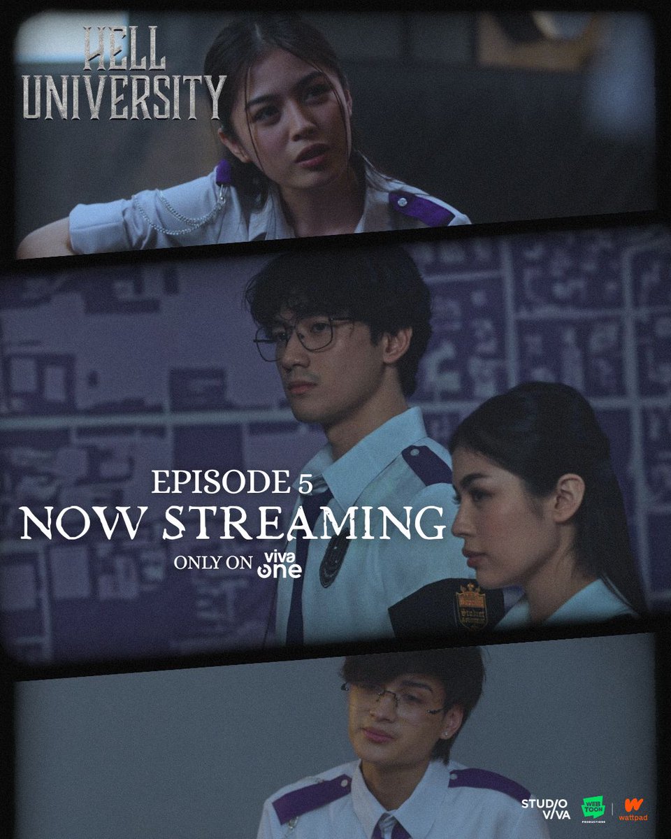 StudioVivaPH's tweet photo. May bagong panganib na haharapin ang ating newest SSG Secretary sa bagong episode ng #HellU!
Don't miss the EPISODE 5 of HELL UNIVERSITY, now streaming only on Viva One: https://t.co/4JlmXySVu3
#HellUniversity
#HellUniversityDeath
#VivaOne #StudioViva
#Wattpad https://t.co/gRkAiNguvW