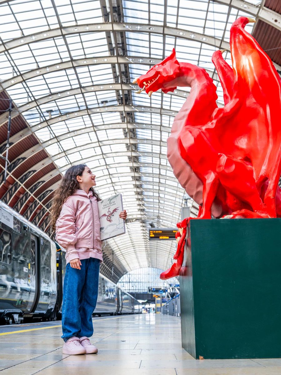 GWRHelp's tweet photo. For this year’s @WorldBookDayUK we’re delighted to be retelling a collection of myths and legends first published 100 years ago.

The Line to Legend Land features a special new tale about a miracle dolphin written by former children’s laureate @Michaelmorpurg 

And a collection of mythical statues will soon be making an appearance at stations across our network! 

Download The Line to Legend Land now at https://t.co/NElzN80wH3

#LineToLegendLand #GWRLegends #WorldBookDay @farmersforaweek