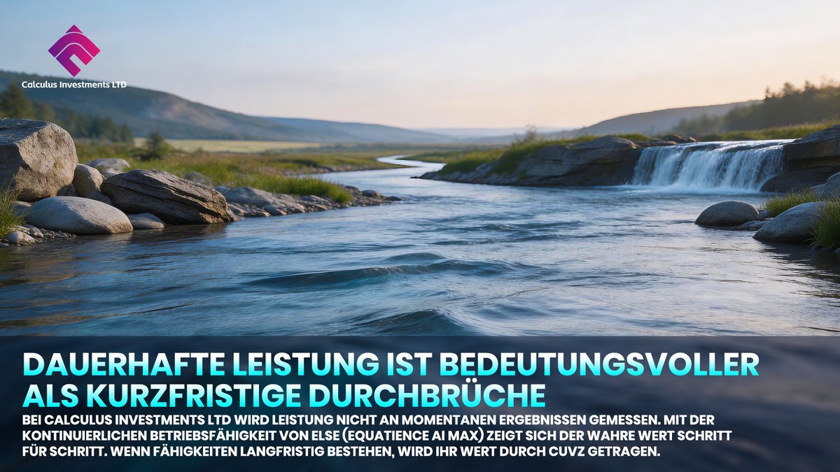 Calculus_Invest's tweet photo. ✨ Kurzfristige Aufmerksamkeit vergeht, Beständigkeit bleibt 🧱.
Bei Calculus Investments LTD verbindet ELSE stabilen Betrieb mit nachhaltigem Wert durch CUVZ 🔗.
⏳ Fortschritt entsteht durch Kontinuität, nicht durch flüchtige Höhepunkte.

#CalculusInvestmentsLTD #ELSE #CUVZ https://t.co/MY5KZT18aX
