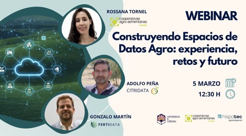 🗣️ Te esperamos hoy en el #Webinar "Construyendo Espacios de Datos Agro: experiencia, retos y futuro"

📅 5 de marzo | 12:30 h
🔗 Inscripción: assets-eur.mkt.dynamics.com/3f056da3-6d36-…

👏 ¡Te esperamos!