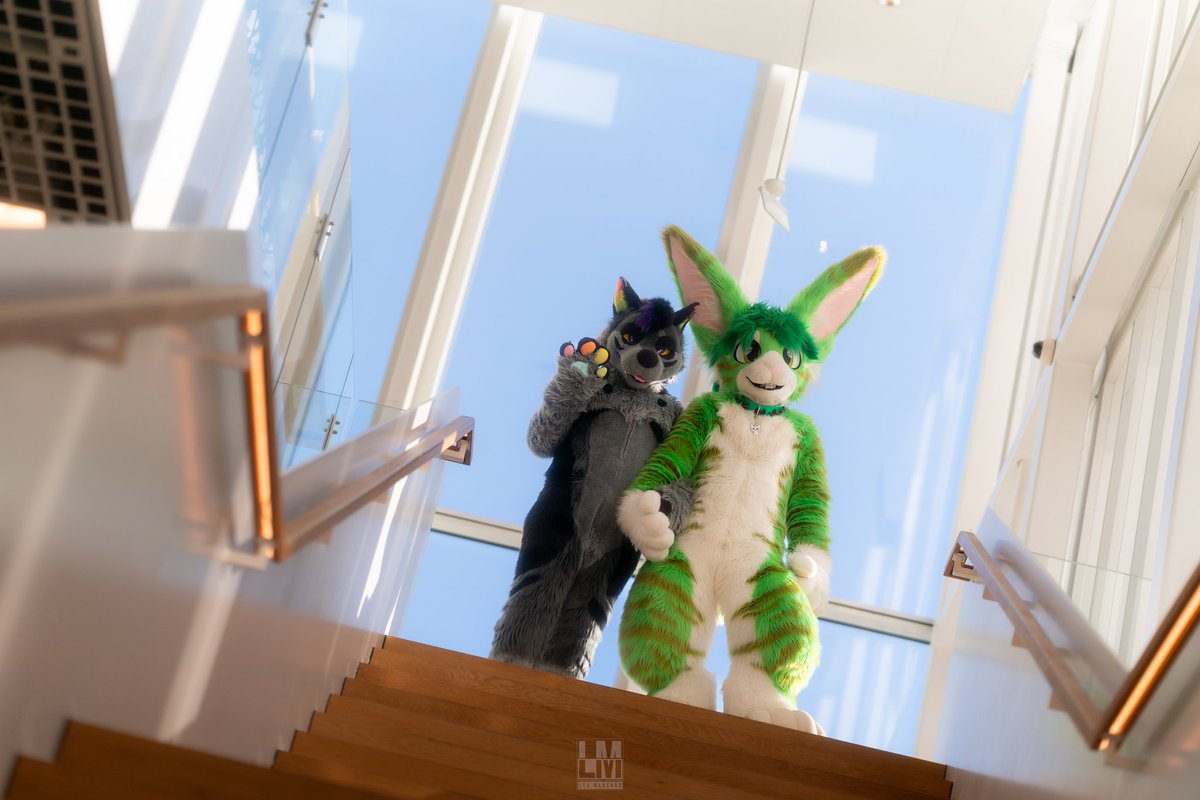 arrowthehunter's tweet photo. Photos from the photoshoot me and my love bun had at #NFC2026 
(There are lots more ^w^) 

Speciaal Thx to Leo manchas for making these 

🪡: woofworksfursuits.
📸:Leo manchas. https://t.co/itZeUSE49A
