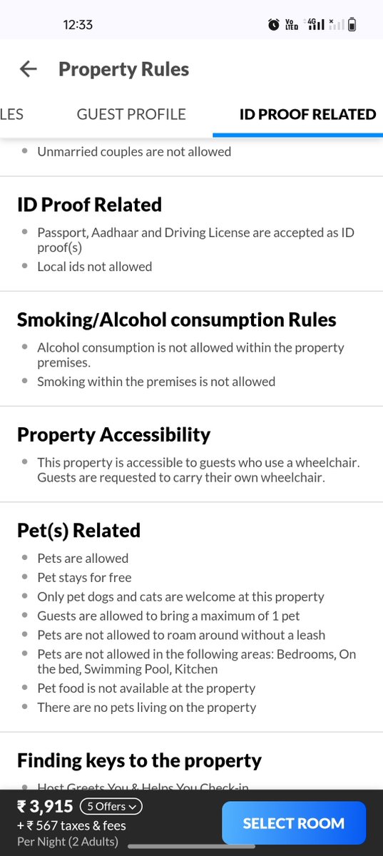 mehra_vidhi's tweet photo. @DeepKalraMMT @Rajesh_Magow @makem

Hurriedly Booked a "pet-friendly" hotel fr transit. Irony! Dogs nt allwed in bedroom. MMT doesn't have an answer where the dogs stays. can't even get in touch with the hotel. Thy don't cancel/ refund. Spoke to the most rude executive https://t.co/9FrW1D72uG