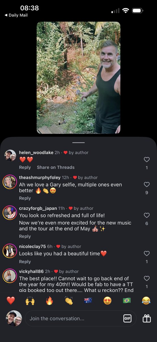 helengrundo's tweet photo. @GaryBarlow it’s ridiculous how happy you ‘hearting’ my comment on insta made me. So happy I choked on my tea 🥰🥰🥰 https://t.co/Gpu1xRiNqp