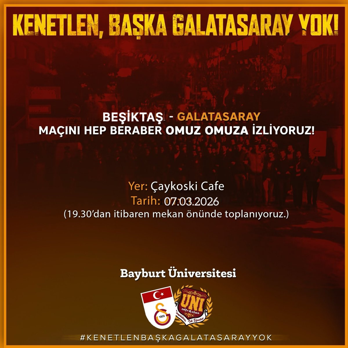 İNLEYEN NAĞMELER RUHUMU SARDI!

Galatasaray’ımızın maçını hep beraber omuz omuza izliyoruz.

#ultrAslanUNI
#uAUNIBayburt