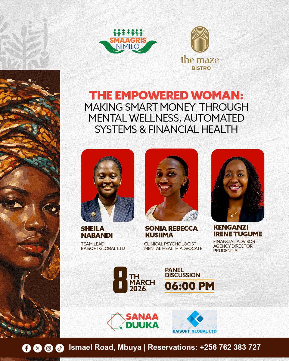 smaagris's tweet photo. 💸💪 It's time to level up, ladies! 🚀join us at @Patiobella Arena Mall, and @themazebistro Mbuya for Brushes and Beats: Smart Money, Strong Women edition! 💃🏽 celebraating YOU and your hustle! Let's make memories! 💖 #SmartMoneyStrongWomen #BrushesAndBeats #WomensDay https://t.co/3rdXoetNWi