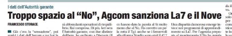 Siddh60's tweet photo. Ottimo.
Le reti #comuniste #La7 e #La9 multate dall'#AGCOM nominata dalla #sinistra!
#ReferendumGiustiziaSI https://t.co/UsbsAMiD56