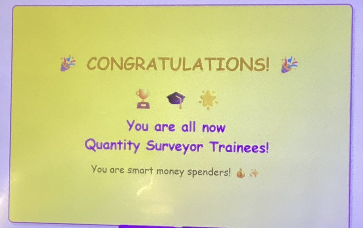 StMaryB17's tweet photo. Thanks to Cyrus, the children in #Y2 are now trainee quantity surveyors! #NCW26 #RHE #RRSA https://t.co/xp242fDdT2