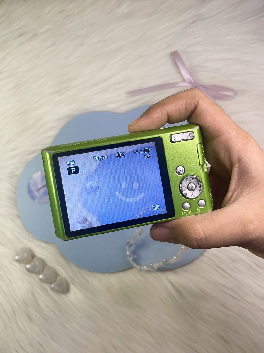 Digicam Button wts digicam SONY CYBERSHOT DSC W610 lime green🍀 detailed & beautiful ...