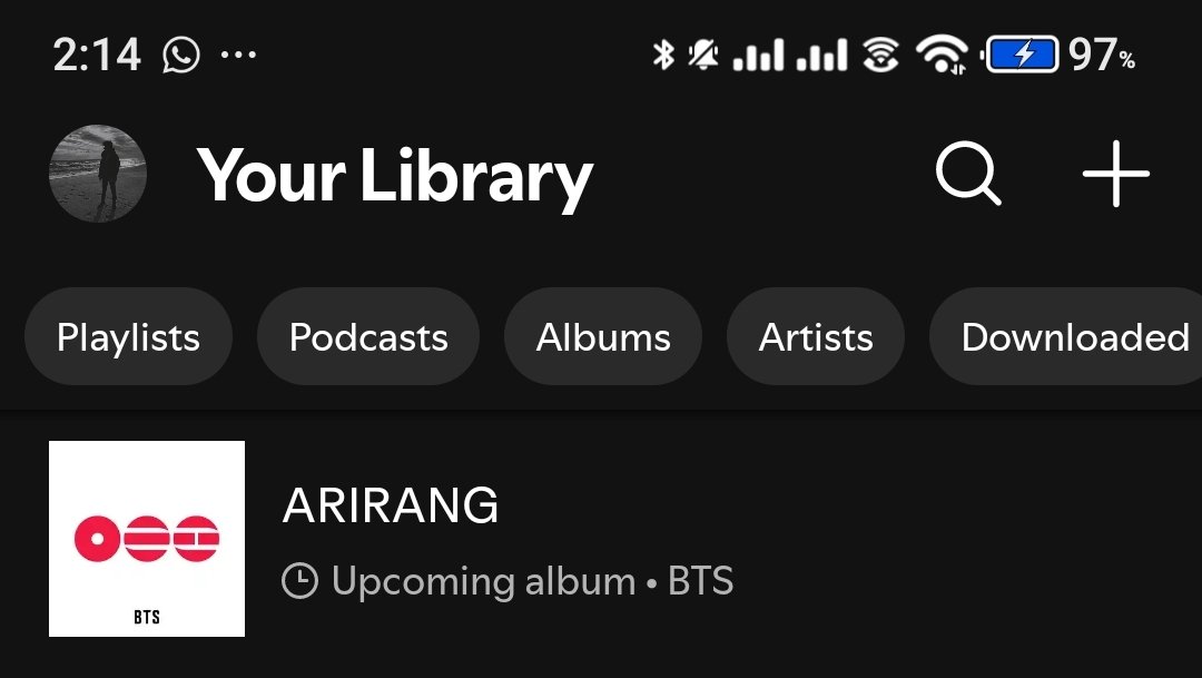 DzSamriddhi's tweet photo. @teamindiaforbts Pre-saved on spotify 💙💜 https://t.co/ADYuFZPfkF