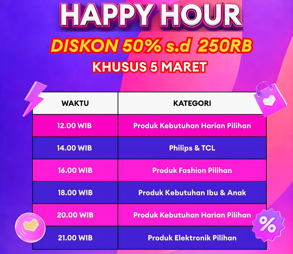 re_aruni's tweet photo. Happy hour Lazada jam 16.00
Kategori fashion pilihan

Produknya nanti muncul di halaman ini
https://t.co/oDKJy88SyO https://t.co/XknXtndo2Y