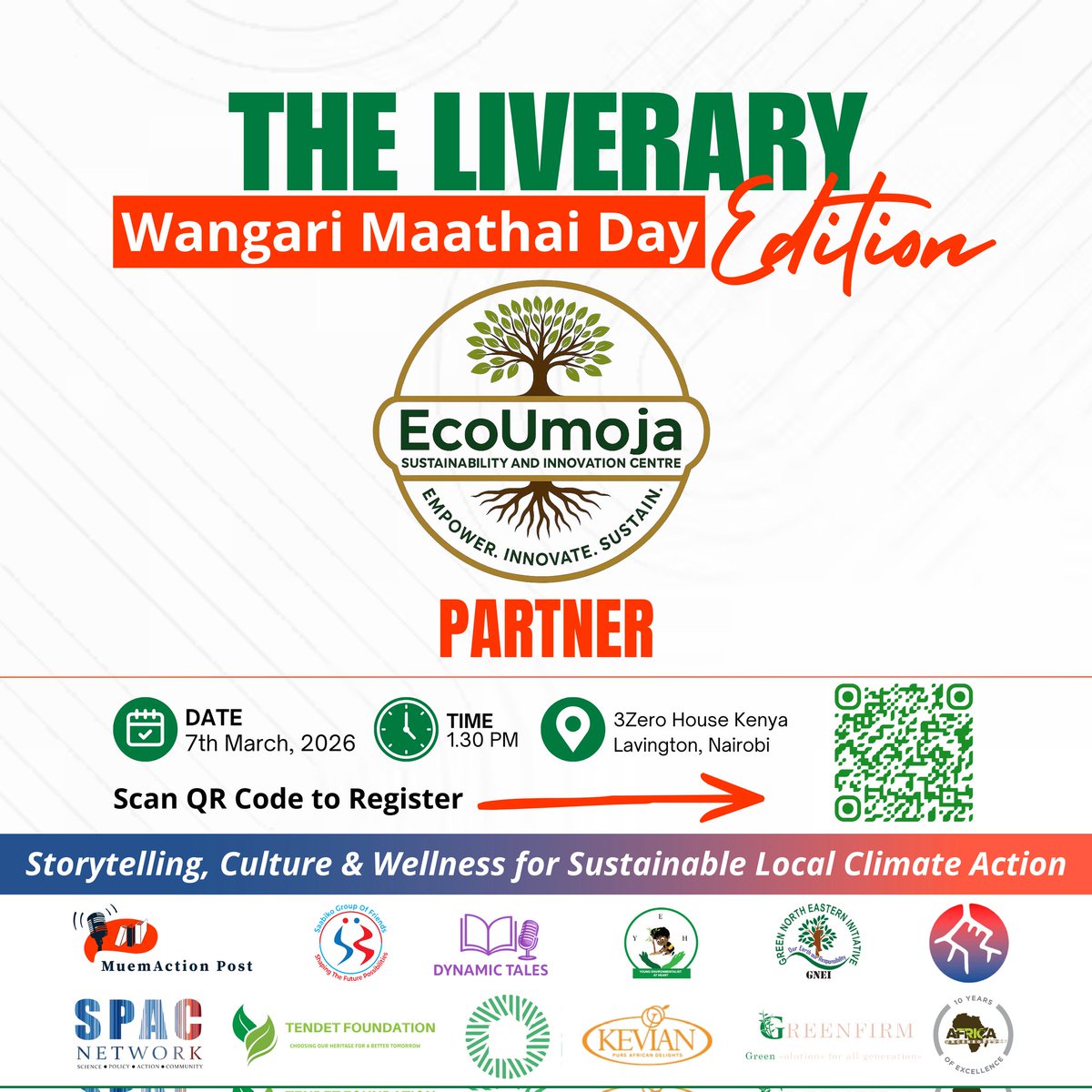 WaHarrisonB's tweet photo. 1/ After weeks of planning, the LIVErary – Wangari Maathai Day Edition is finally happening on 7th March at 3Zero House, Lavington, Nairobi, Kenya https://t.co/DjpHIzwFn4