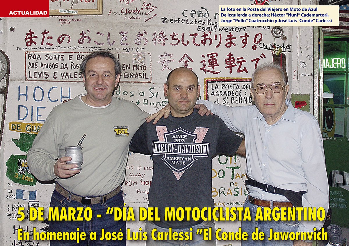 5 DE MARZO “DÍA DEL MOTOCICLISTA ARGENTINO”
tinyurl.com/mrxstvsm