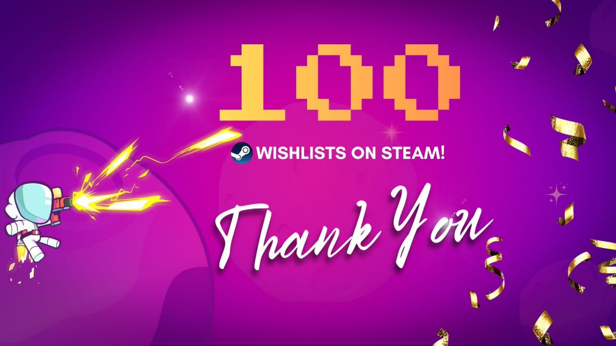 Astro_GameDev's tweet photo. Happy #ThrowbackThursday!
Every milestone is worth celebrating even small ones!

We just wanna share that we just reached 100 wishlists! Thank you so much! 

Join our playtesting and wishlist!
https://t.co/BI7GsSg1f2

#WishlistMilestone #indiedev #gamedev https://t.co/ZwrjCZ9J4b