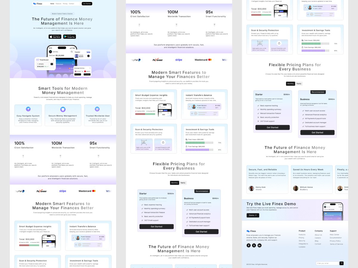 mdmizrah's tweet photo. Finex Fintech App Website UI Design
Shot link: https://t.co/AYFr74AUIo
#uiuxdesign #FintechApp #figma #websiteui https://t.co/7EO3TG7YyU