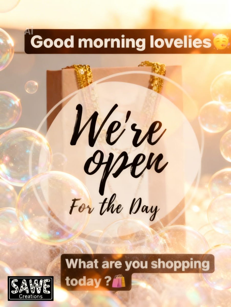 c_sawe's tweet photo. We are open and ready to serve you @SaweCreations https://t.co/6pVH6bcp5A
