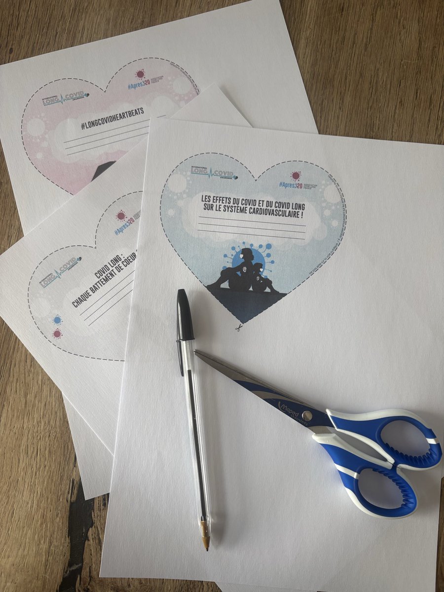 ♥️C’est parti ✍️ 

#apresj20 #LongCovidAwarenessDay
#LongCovidHeartBeats
#CovidLong