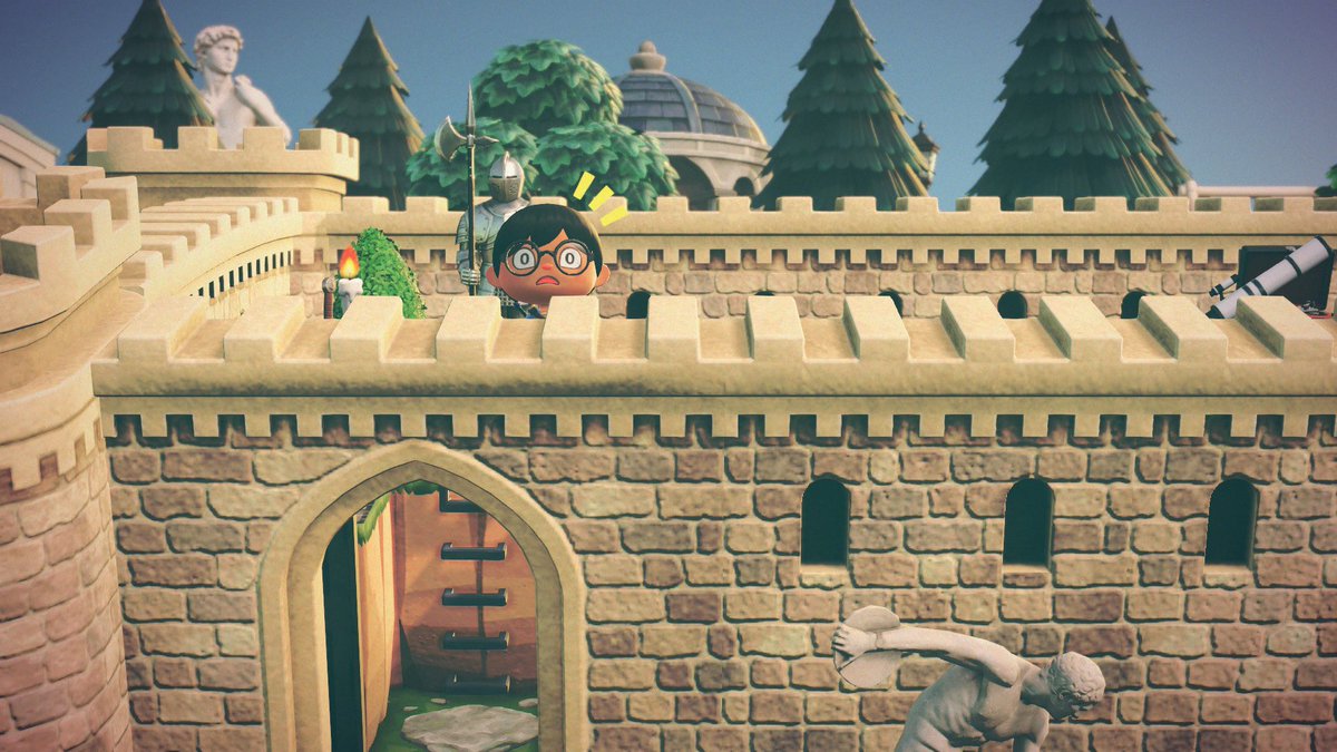 isaaccrossing's tweet photo. castle rooftop hideaway 🏰

#AnimalCrossingNewHorizons https://t.co/MovVLpYOgF