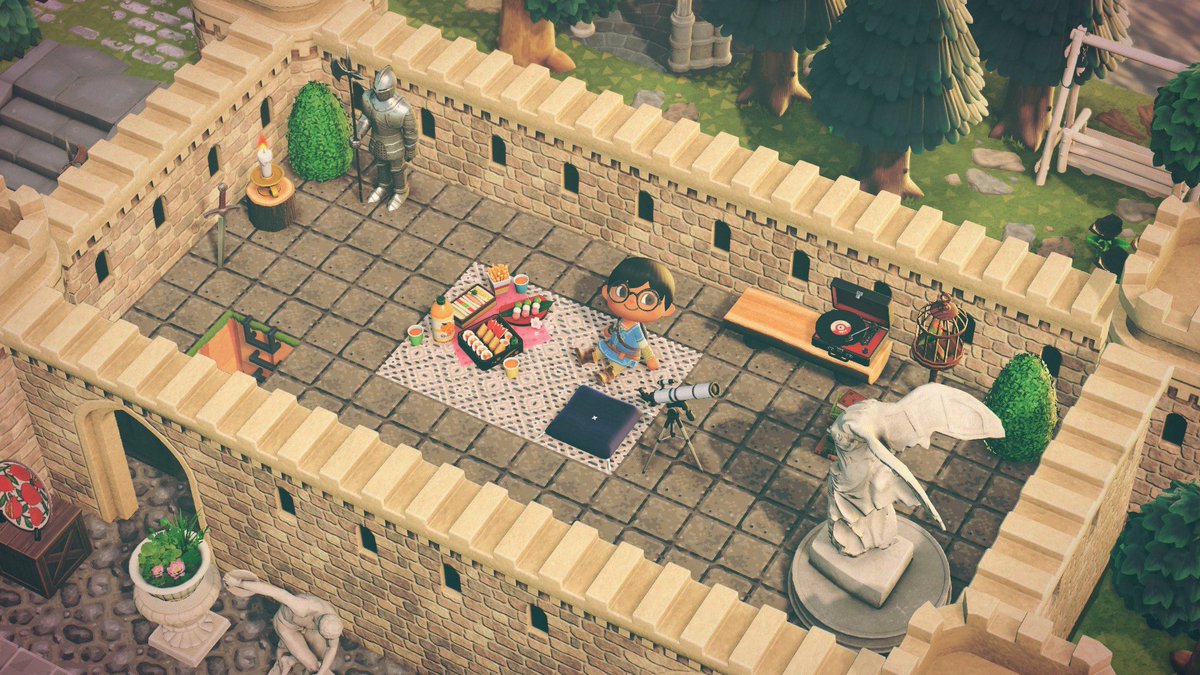isaaccrossing's tweet photo. castle rooftop hideaway 🏰

#AnimalCrossingNewHorizons https://t.co/MovVLpYOgF