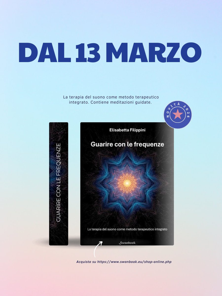 ElisFilippini's tweet photo. ⭐DAL 13 MARZO DISPONIBILE⭐

https://t.co/TA3inHDNX1 

#swanbookedizioni #terapiadelsuono #guarireconlefrequenze https://t.co/WrTh7iBeb7