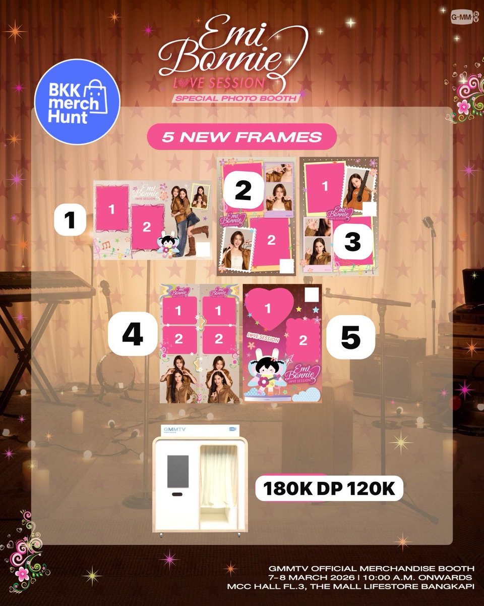 BkkMerchHunt's tweet image. ✨ OPEN Order Frame Photobooth *EMIBONNIE LOVE SESSION*✨

INA🇮🇩

🛍️ Link pemesanan:
bit.ly/OrderBkkMerchH…

📦 Tanpa packing&amp;amp;ongkir
📍 Domisili: Jakarta

Ready Ina : Jakarta 12 Maret 

*Close Order : *6 Maret*

#emibonnie #photobooth #gmmtv #EmiBonnieLoveSession