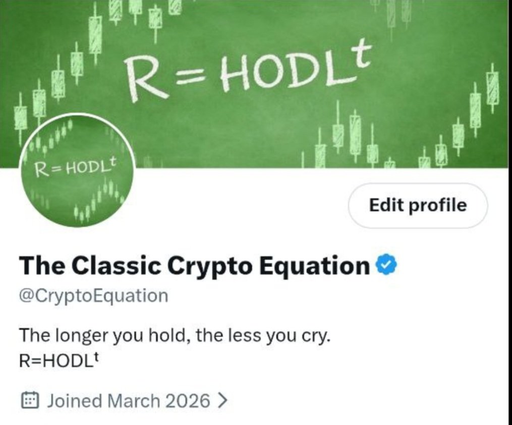 The Classic Crypto Equation tweet media