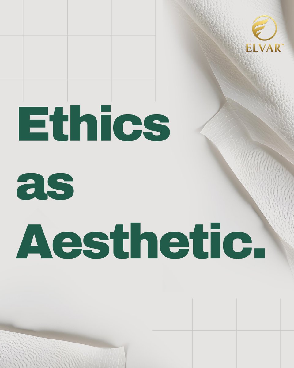 ELVAR_Bio's tweet image. Ethics isn’t a trend.
It’s the new luxury aesthetic.
#EthicalFashion #VeganLuxury #elvar #sustainable