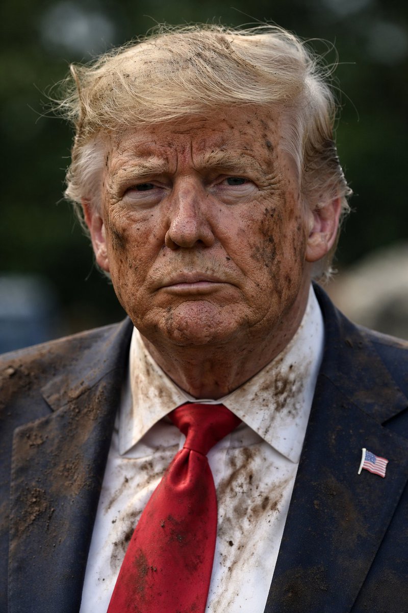 For every 1000 likes I’ll make Donald trump's face dirtier...