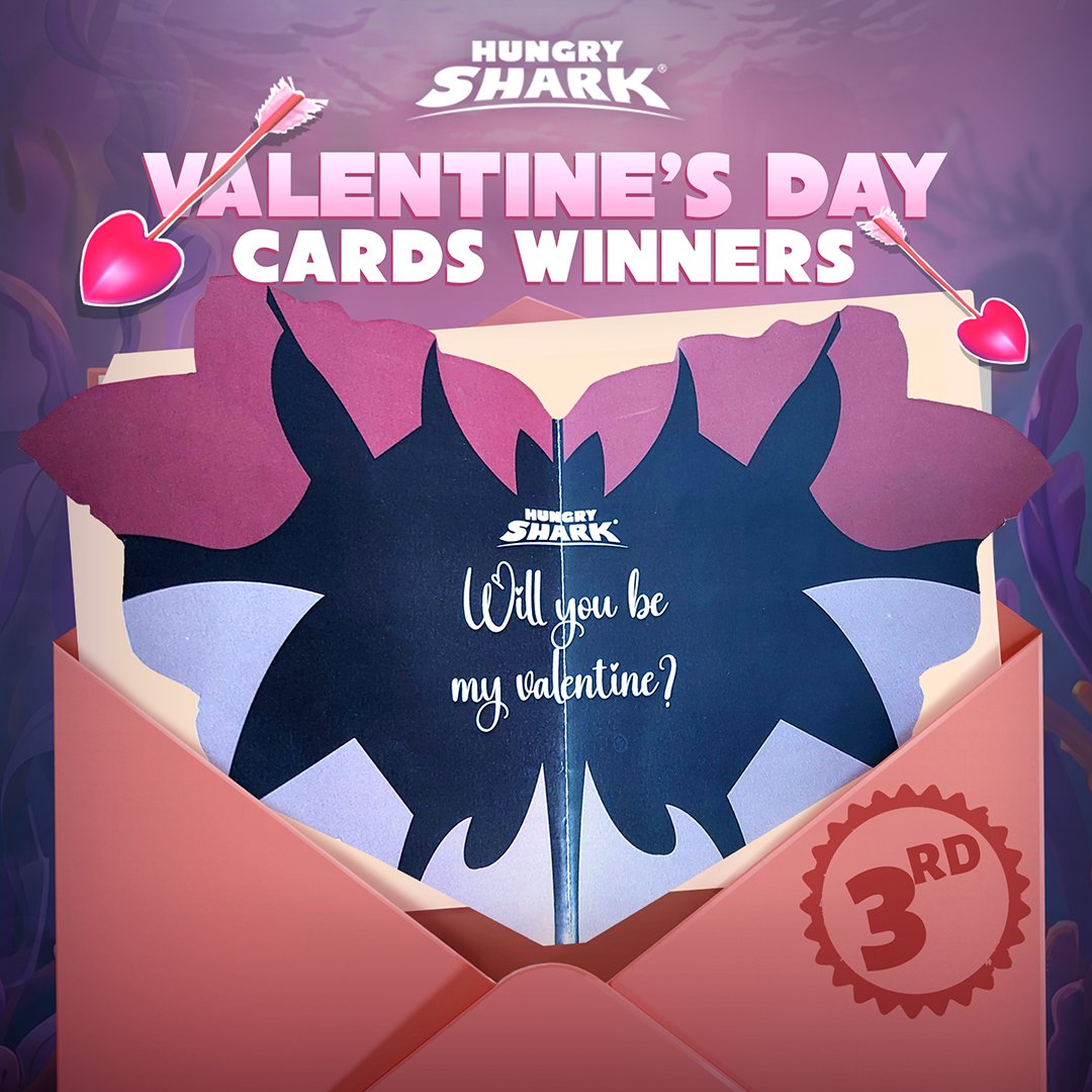 Hungry_Shark's tweet image. Our Valentine's Day contest has ended and our developers have picked the Valentine's Card that captured their hearts 🫶💌 Congratulations 🎉

Thank you to everyone who join to spread hungry-love💙

#hungryshark #HungryVDay26 #valentinesday #love