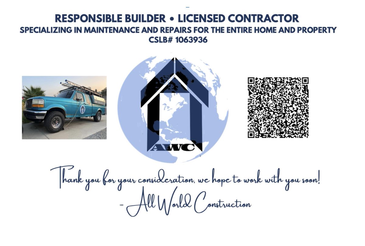 TheSDgeneral's tweet image. If your plumber skips a pressure test after repiping, you’re gambling with leaks inside your walls—don’t settle for shortcuts. Contact All World Construction LLC at (619)327-9513 or amitchell@AllWorldConstructions.com #ConstructionTips #SanDiego #Pro