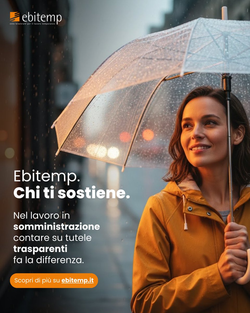 💼 Lavori in somministrazione? 

Ebitemp ti supporta con tutele e servizi gratuiti: rimborsi spese mediche, aiuto per asilo nido e trasporti. Strumenti semplici e risposte rapide per proteggere i tuoi diritti e il tuo benessere. 

🔗 ebitemp.it