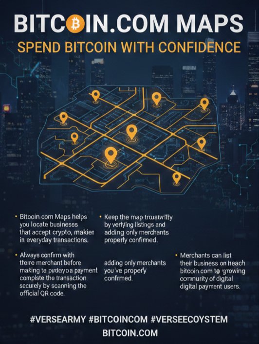 chinedu2f159429's tweet image. Spend Bitcoin with confidence using Bitcoin.com Maps. 🌍

Find merchants, confirm acceptance, and pay securely with a QR scan.

Join the verse community and learn more 👇
t.me/GetVerse

#VerseArmy #BitcoinCom #BitcoinMaps #AcceptBitcoin @VerseEcosystem