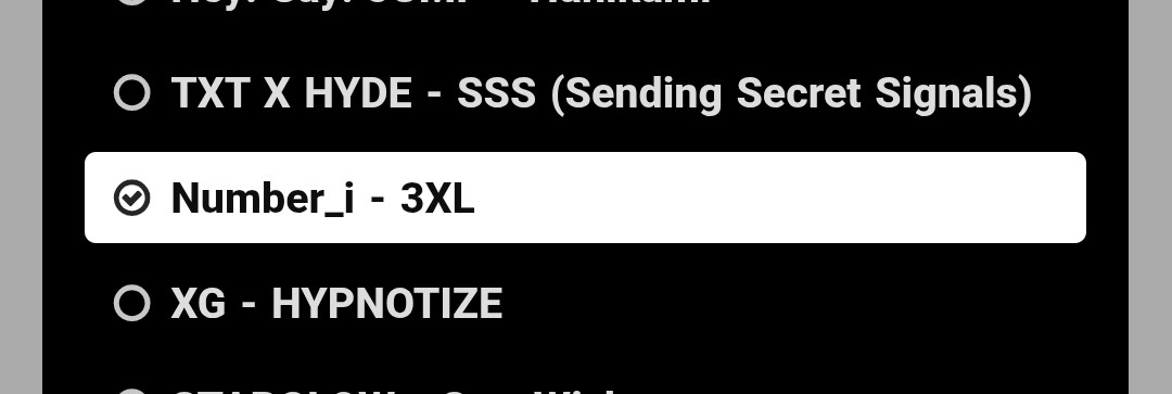 🇺🇸BigBradio
JPop Top Hour
3XL ８位
LAVALAVA ランク外
🗳️ありがとうございました☺️

そして🗳️再開しました、3XLがリストにいますので今週もよろしくお願いします！
・必ず🦄を含む計３曲選んでVote(少ないと無効)
・２４hに１回
締切は水曜のお昼頃
🔗bigbradio.net/jpop

#Number_i_RadioRQ