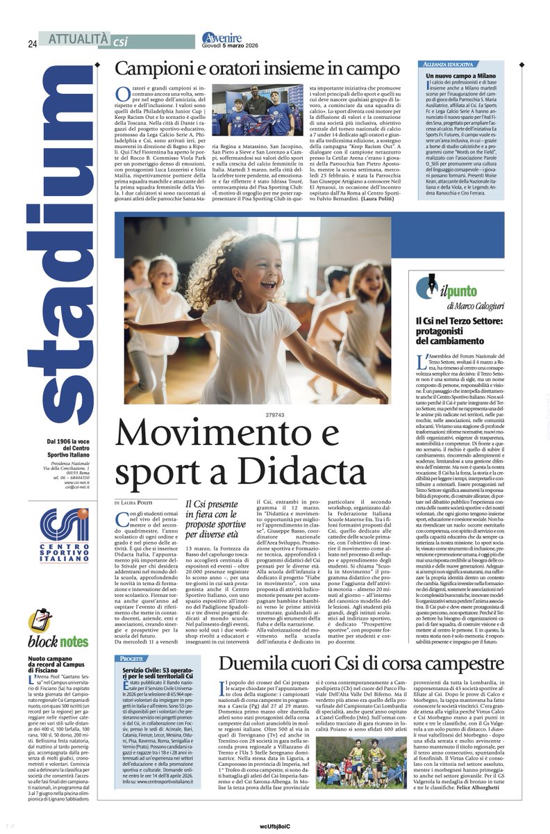 Centro Sportivo Italiano tweet media