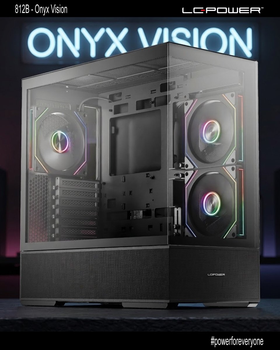 lcpower_germany's tweet image. Coming soon... Onyx Vision 🖤💎

Stay tuned! 😎

#lcpower #powerforeveryone #gamingcase #Onyx