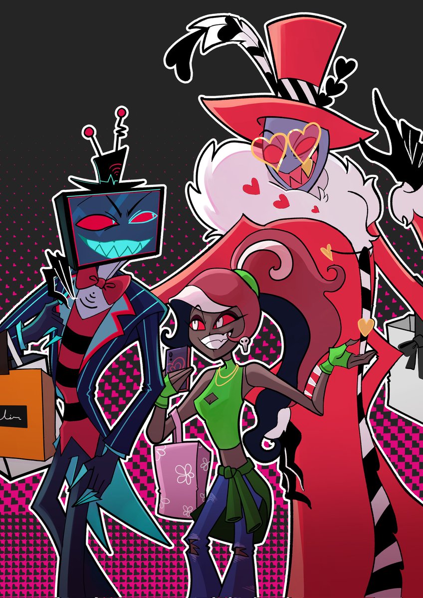 ちょっと練習した 3V #HazbinHotel #ハズビンホテル #Vox #Velvette