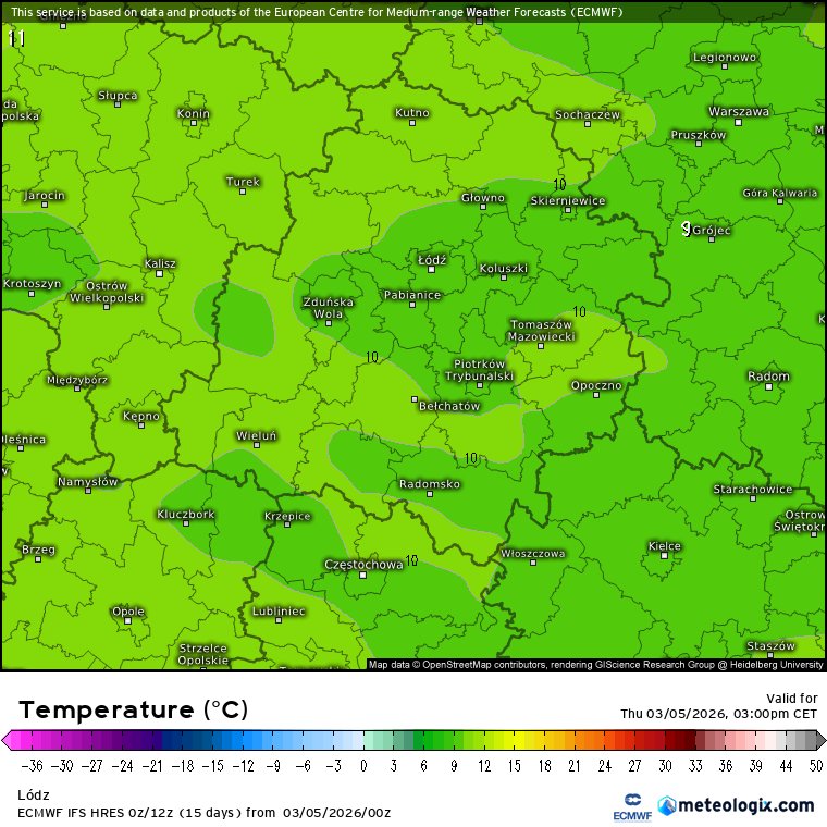 To była noc z przymrozkiem rzędu -1°C, choć na Lublinku jak zwykle o wiele zimniej. Znajdujemy się w centrum rozległego Jannis, który zapewnia nam mnóstwo słońca. Na NE PL jest większe zachmurzenie, ale nie bd padać. Napływa rześkie powietrze, więc temp max wyniesie 10-11°C 😁