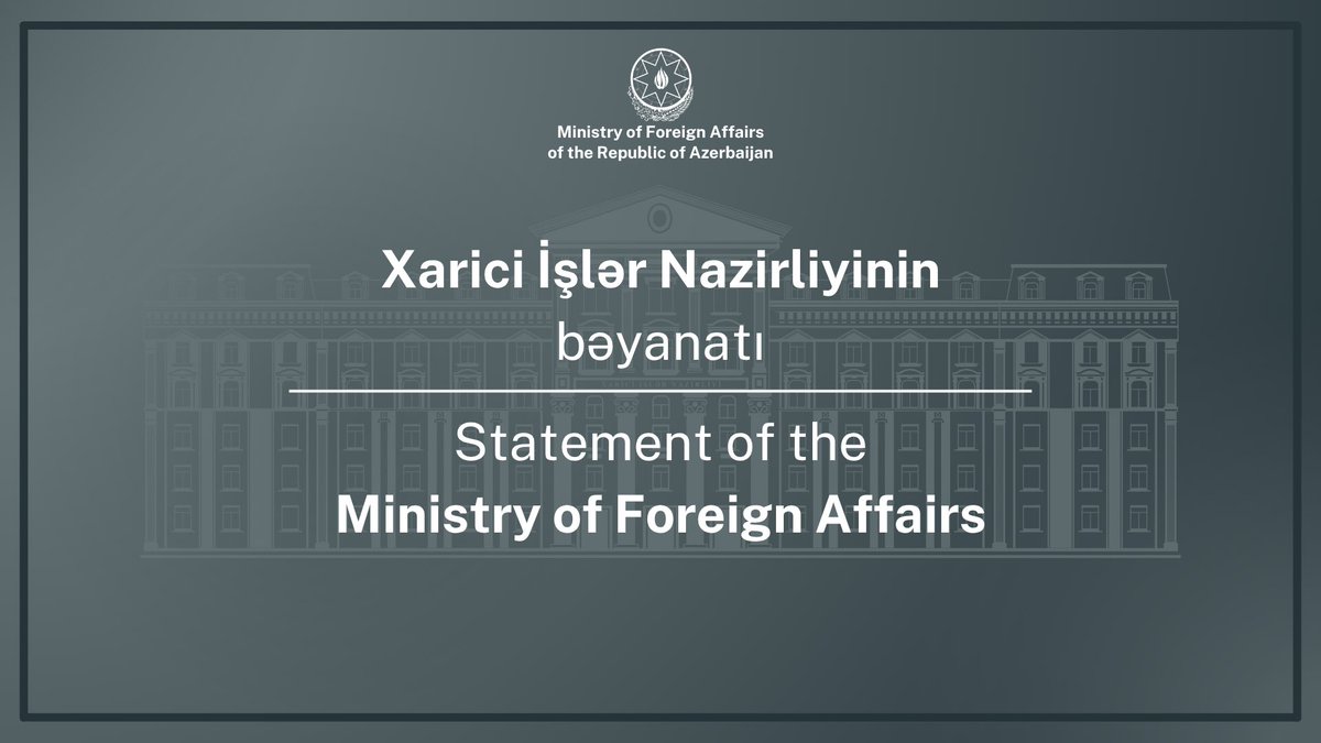 Statement on drone attacks against the Nakhchivan Autonomous Republic of the Republic of Azerbaijan from the territory of the Islamic Republic of Iran

At around midday on 5 March, drone attacks were carried out against the Nakhchivan Autonomous Republic of the Republic of