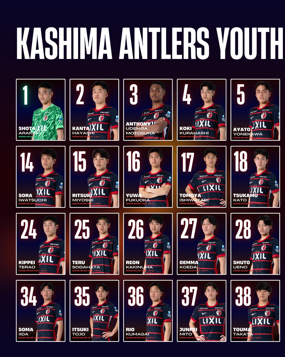 鹿島アントラーズユース も新チームが始動しています！🦌🔥 公式サイト