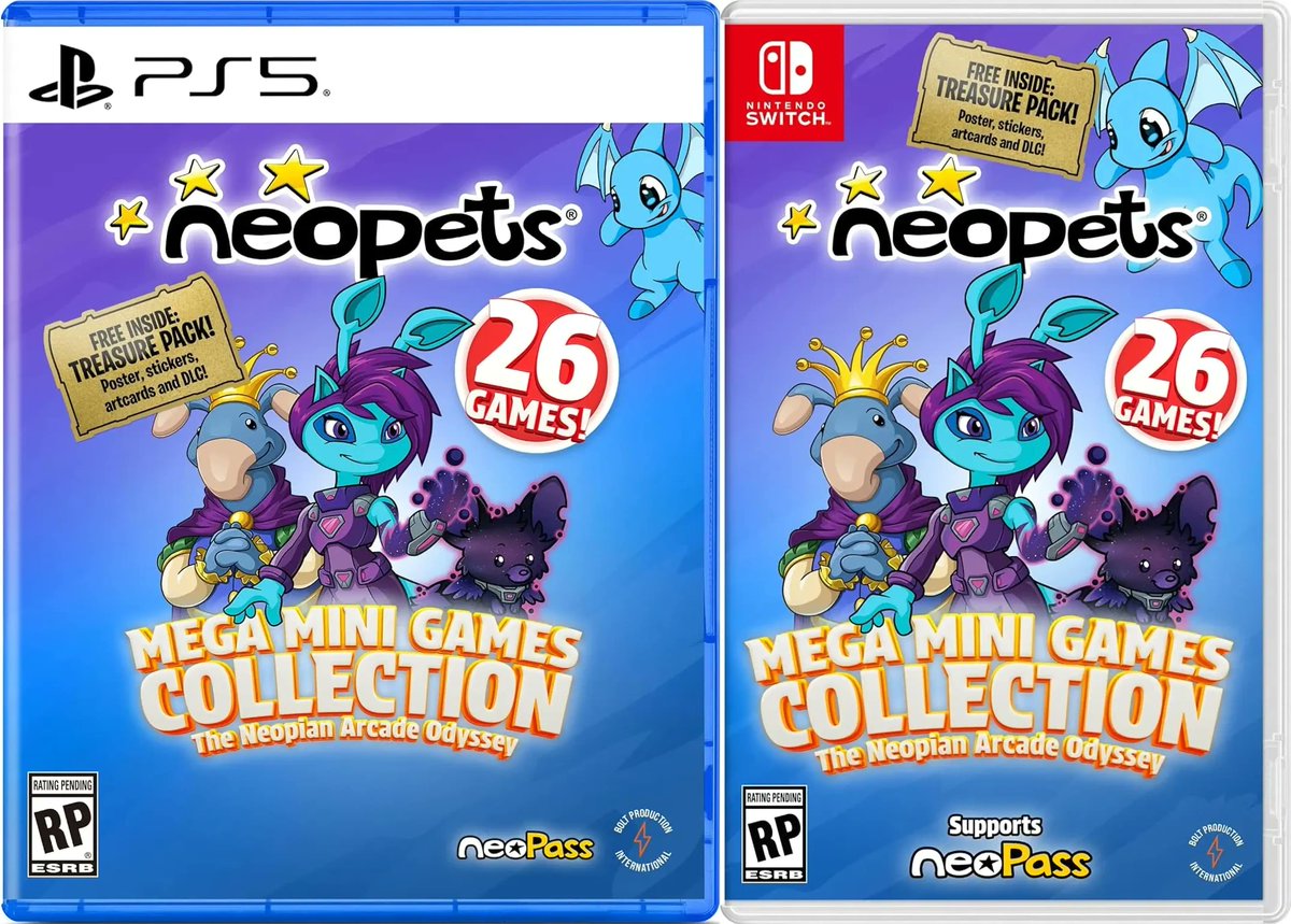 LimitedGameNews's tweet photo. ICYMI:
March 26th, Neopets will get an ESRB US + PEGI EU retail release on #NSW + #PS5.
Available to (pre-) order e.g. @playasia if you need to import.
5% off?
Coupon: LGN25
Ref-link:
https://t.co/R3Uf4K7k7j
#LimitedGameNews #PlayStati https://t.co/10dFG2Y7vS