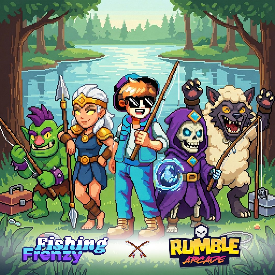 Fishing Frenzy x Rumble Arcade Collab! 🎣 🥊

All champions are invited for a special adventure on the island in <a href="/FishingFrenzyCo/">Fishing Frenzy</a> for the next 7 days!

Complete tasks in Rumble Arcade and collect them in Fishing Frenzy to win special prizes, including Mega Shish Chests 🍣 and