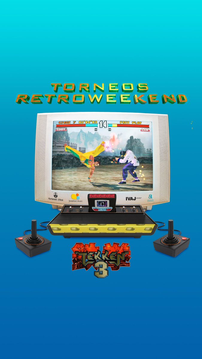 RetroweekendA's tweet photo. ¿Estáis listos para ser El Rey del Puño de Hierro?
El torneo del Tekken 3 os espera en la Retroweekend Alcoi para ver si sois dignos de tal prestigioso título, y tan solo por 10 puntos de donaciones podrás participar.
#rwa10 https://t.co/7W9MXp6hGQ