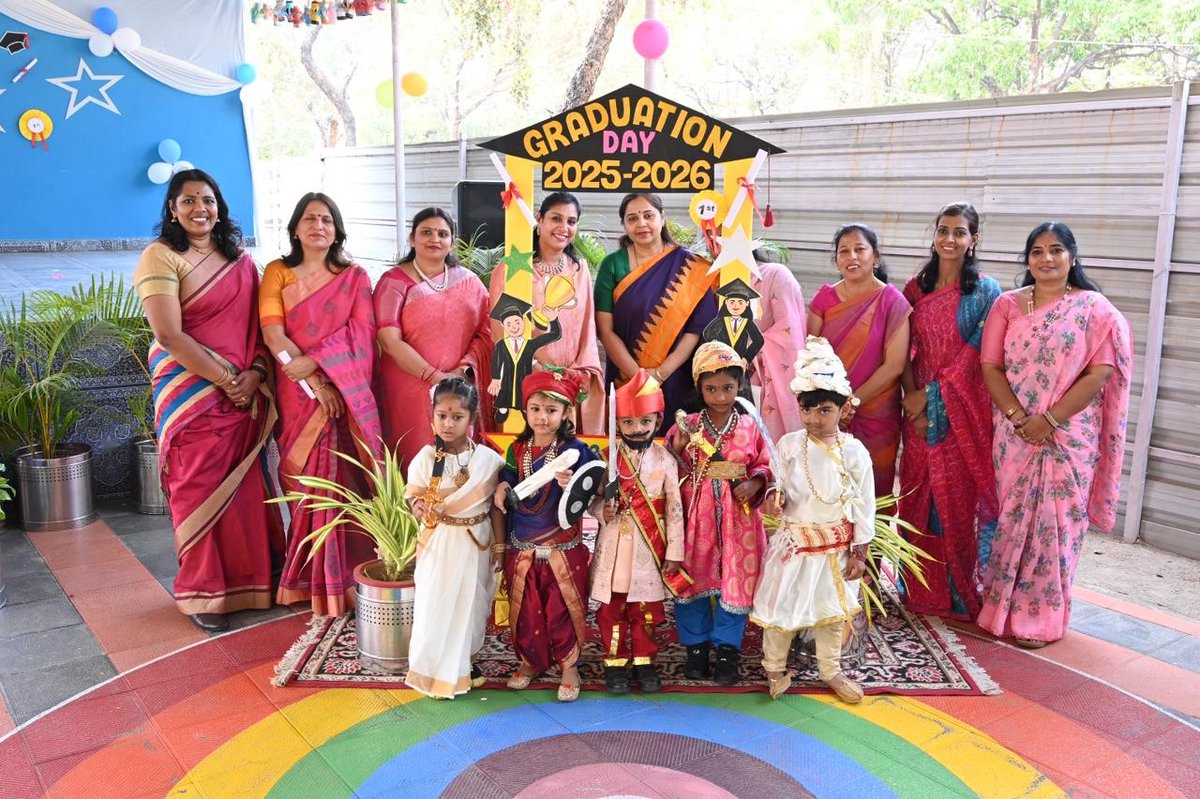APSRKPURAM's tweet photo. GRADUATION CEREMONY
The graduation ceremony for Balvatika-3 students was held  at the Pre-Primary Wing of APS RK Puram. https://t.co/w1Q5lQEhtC